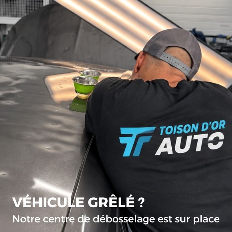 centre de débosselage pour véhicule grêlé
